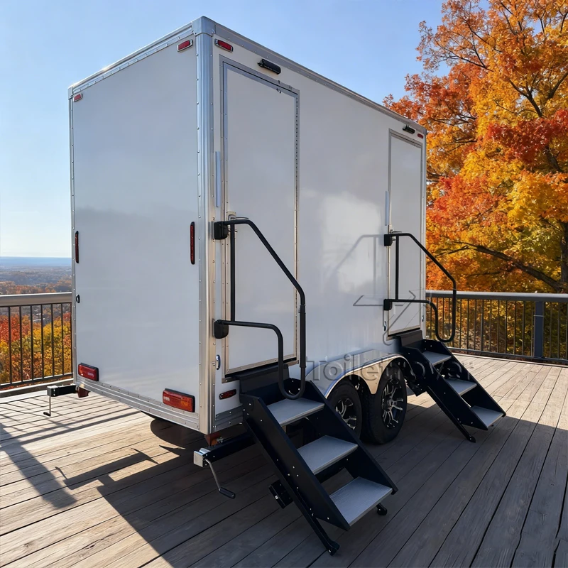 Vip Restroom Trailer Luxury Bathroom Trailers Portable Mobile Outdoor Toilet Toilet for Camping in Container Trailer