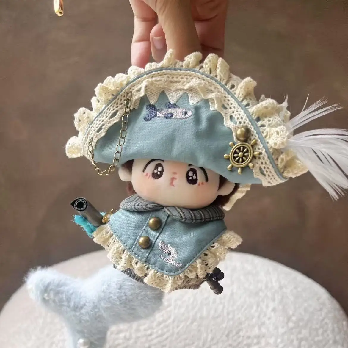 

Navigation Plan Uniform for 10cm Cotton Doll/17cm Labubu Dress Up Outfit Accessories Doll Clothes Kid's Gift Toy