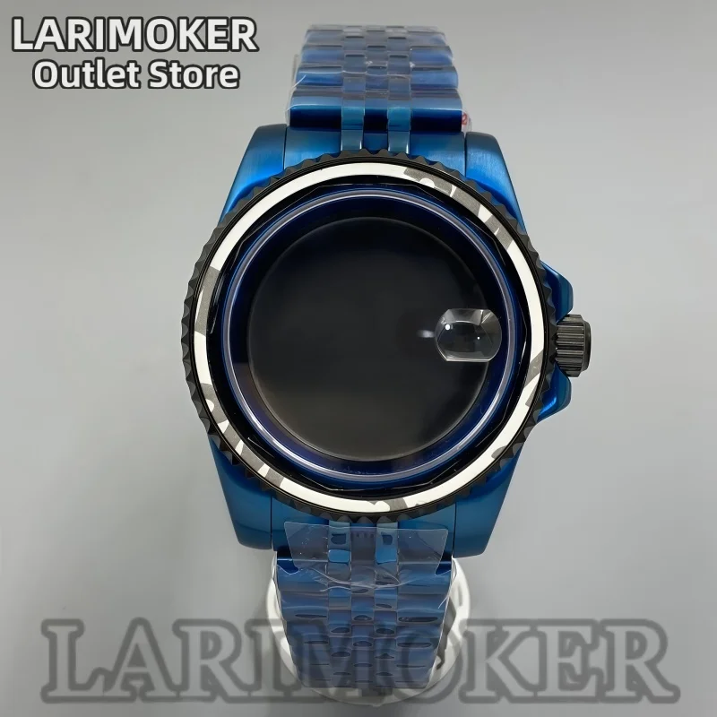 

Мужские часы для дайвинга LARIMOKER, 40 мм, с сапфировым стеклом, из нержавеющей стали 316L с синим гальваническим покрытием, подходят для механизма NH35, водонепроницаемость 100 м.