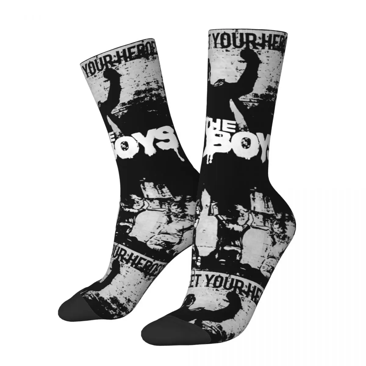 The Boys Never Meet Your Heroes Poster Premium Socks Stockings Autumn Anti Slip Unisex Men Socks Warm Soft Design Cycling Socks