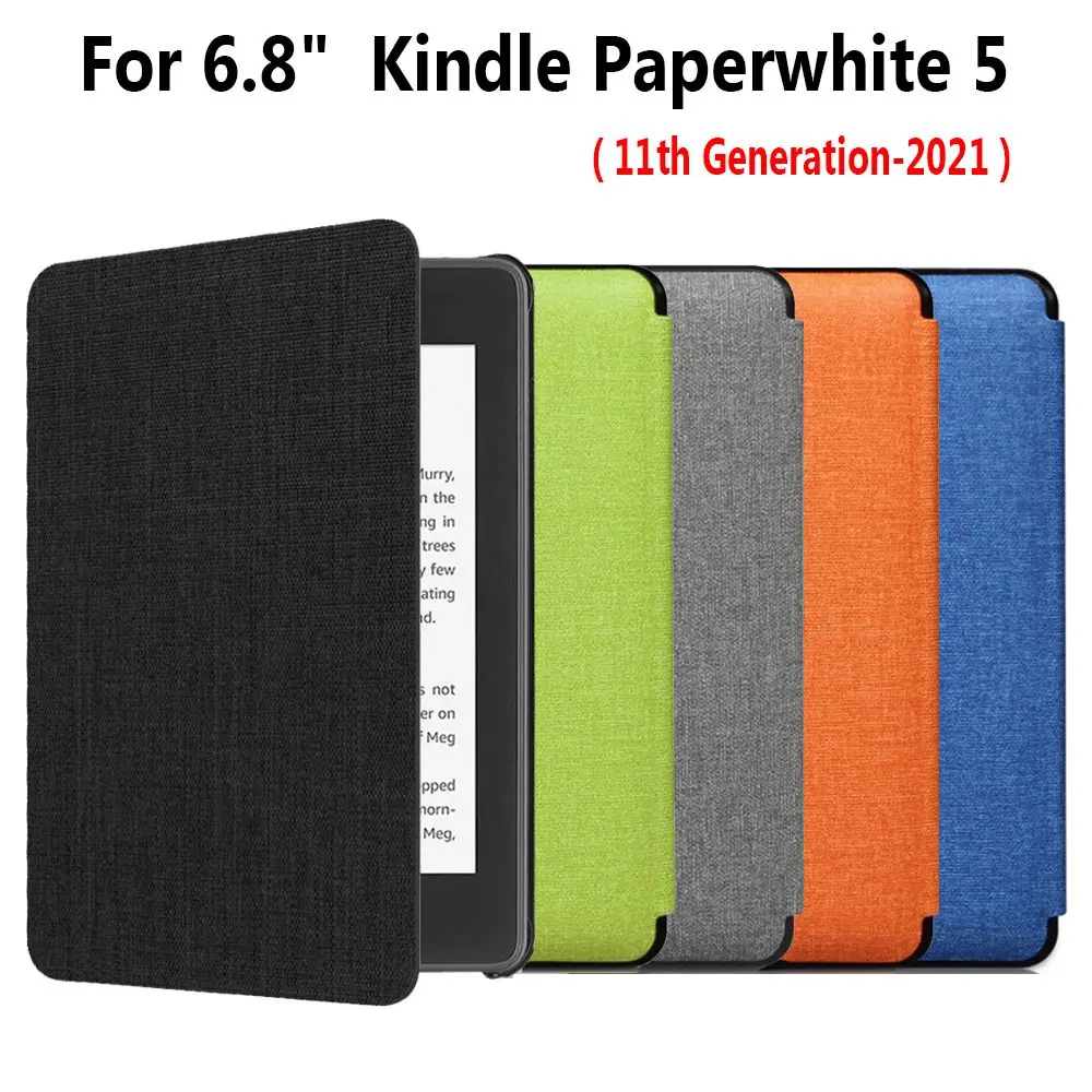 Protective Shell Ultra Slim PU Leather Smart Cover 6.8 Inch Folio Case For Kindle Paperwhite 5 11th Generation 2021