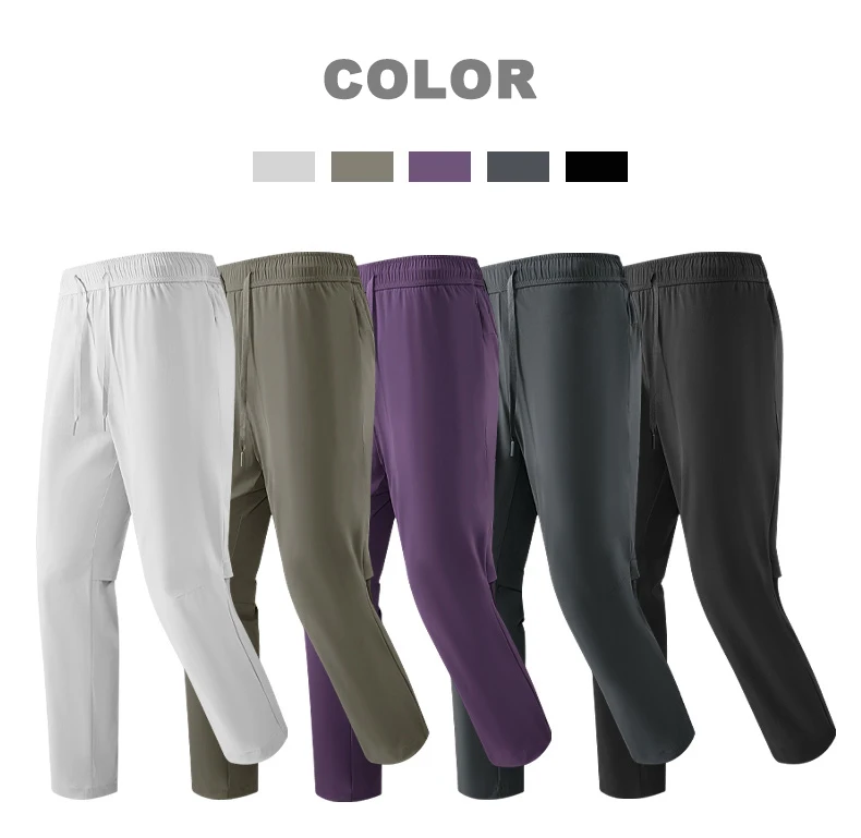 EUMERGX Wanderhose für Herren und Damen, Sommer-Trekking-Bergsteigerhose, wasserdichte Hose, Unisex, leicht, schnell trocknend, Baggy-Jogginghose – Detail 10