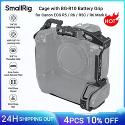 SmallRig R5/R6 Camera Cage for Canon EOS R5 / R6 / R5C / R6 Mark II with BG-R10 Battery Grip With 1/4