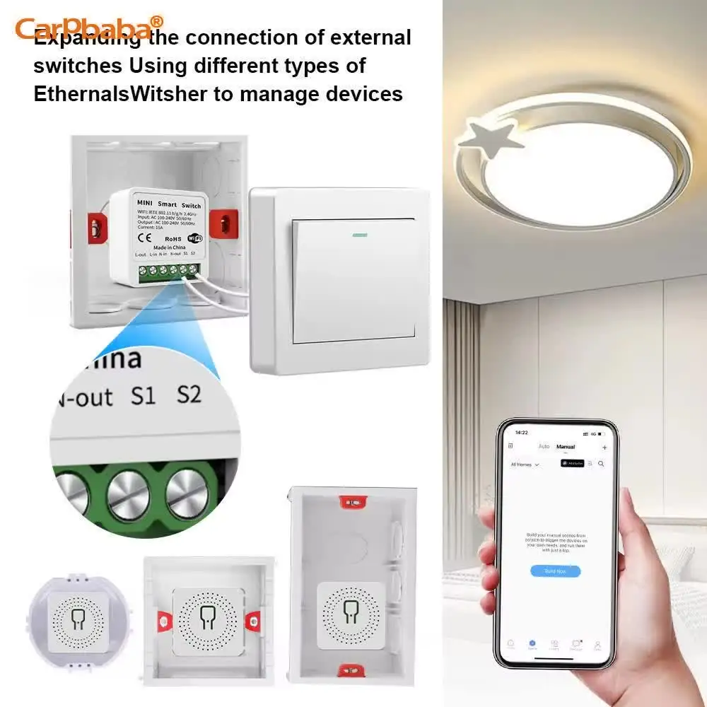 Light Switch Module Smart Switch WiFi Need Neutral Wire 3 Ways Timer Wireless Breaker Work For Google Alexa