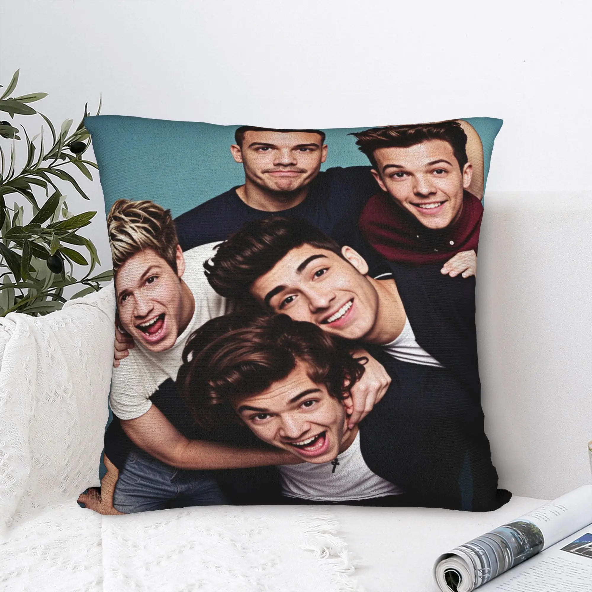 Ones Music and Direction Pillow Case  Print Pillow Cover Retro Trendy Pillowcases For Living Room Chair