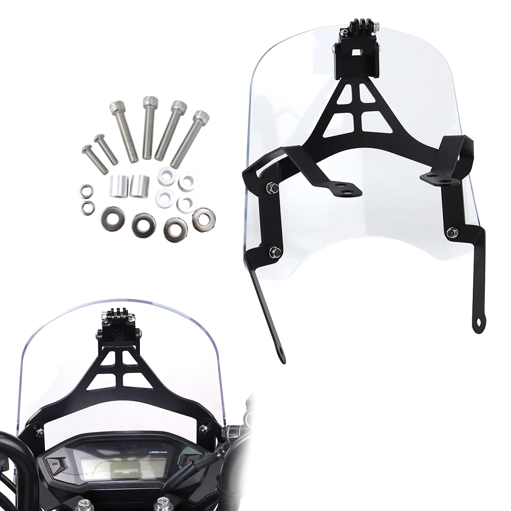 

Motorcycle Windscreen For Honda Grom 125 MSX 125 2016 2017 2018 2019 2020 Windshield Wind Deflector GPS Mount Navigation Bracket