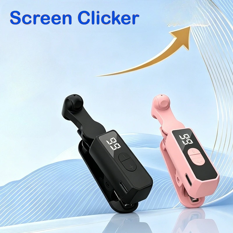 Rechargeable Smart Auto Screen Clicker, Multifunctional Automatic Phone Screen Tapper for Game Live Streaming