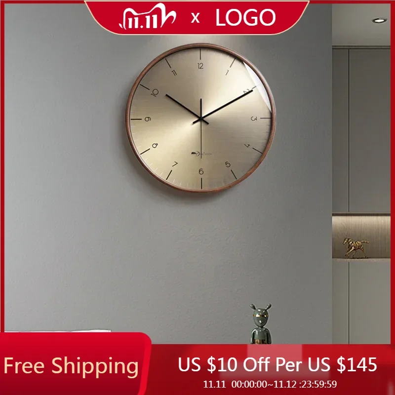 

Interior Aesthetic Wall Clocks Art Mural Luxury Interior Bathroom Wall Watch Bedrooms Minimalist Reloj Pared Home Decoration