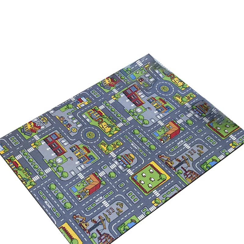 

ABUM-Children's Girls City Town Car Roads Interactive Playroom Playmat Soft Play Carpet Mat