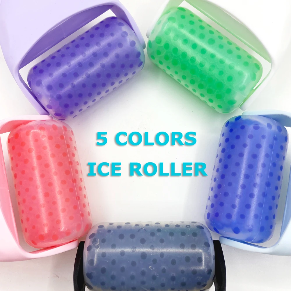 Korean Colorful Ice Roller For Massage Lifts Firms Face Relieves Pain Anti-wrinkle Skin Care Tool