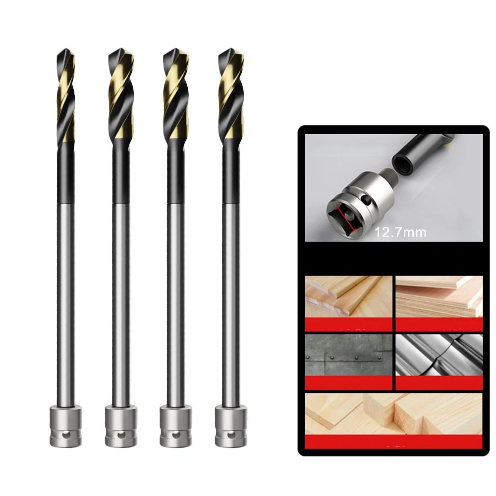

Alloy Drill Bits Extended Drill Bit Advanced Coating Technology Compatible With Electric Wrenches Easy Installation