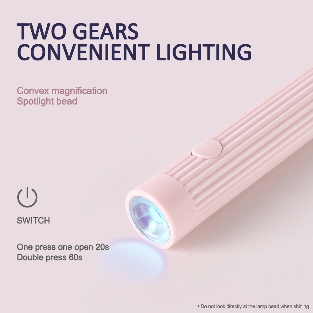 3W แบบพกพา Salon Quick แห้ง USB Home Phototherapy เครื่องมือ Professional UV LED เล็บโคมไฟไฟฉายขนาดเล็กปากกา Dropshipping