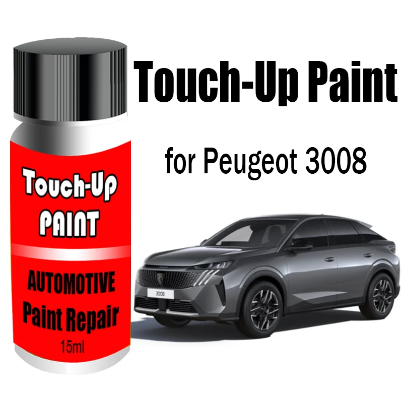 

Автомобильная краска для ретуши (с кистью) для Peugeot 3008, средство для удаления царапин, аксессуары для ухода за автомобильной краской