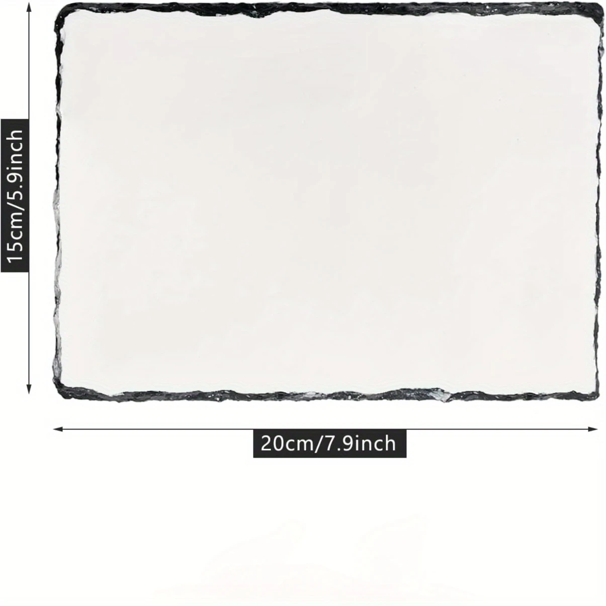 1pc Sublimation Blank Slate Rock Picture Frame with Stand, DIY Memorial Frame for Heat Transfer, 4 Shapes