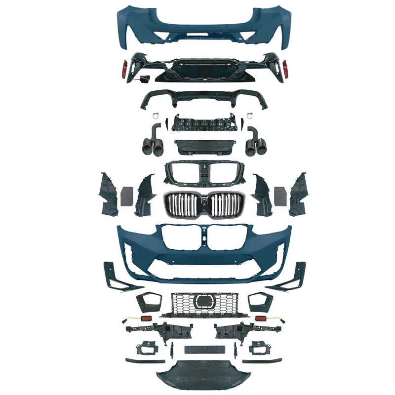 

X4 G02 Upgrade X4M F98 LCI Body Kit Передний бампер Задний бампер Диффузор Наконечники выхлопных газов для s X4 G02 PRE 2018-2021