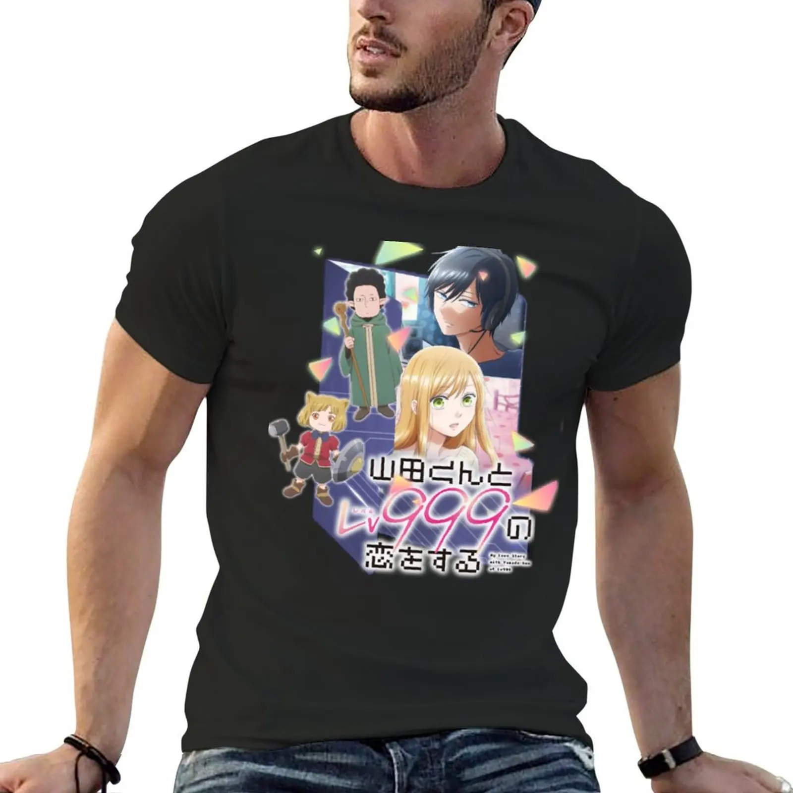 

My Love Story with Yamada-kun at Lv999 T-Shirt quick drying designer shirts blacks customizeds Short sleeve tee men