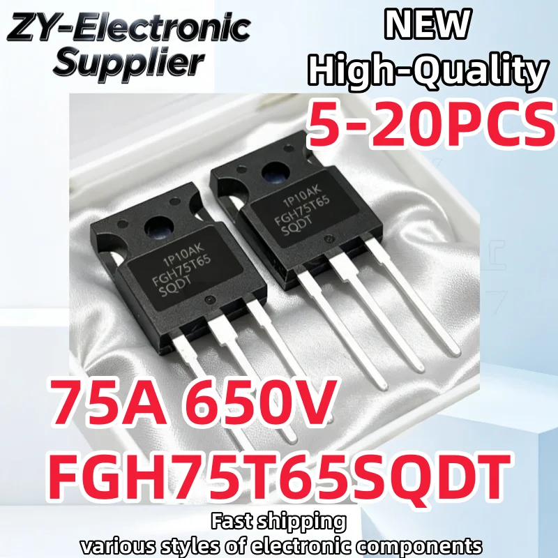 5-10-20Uds FGH75T65SQDT Brand New Original FGH75T65 TO-247 75A 650V IGBT High-Power Transistor Best Quality In Stock