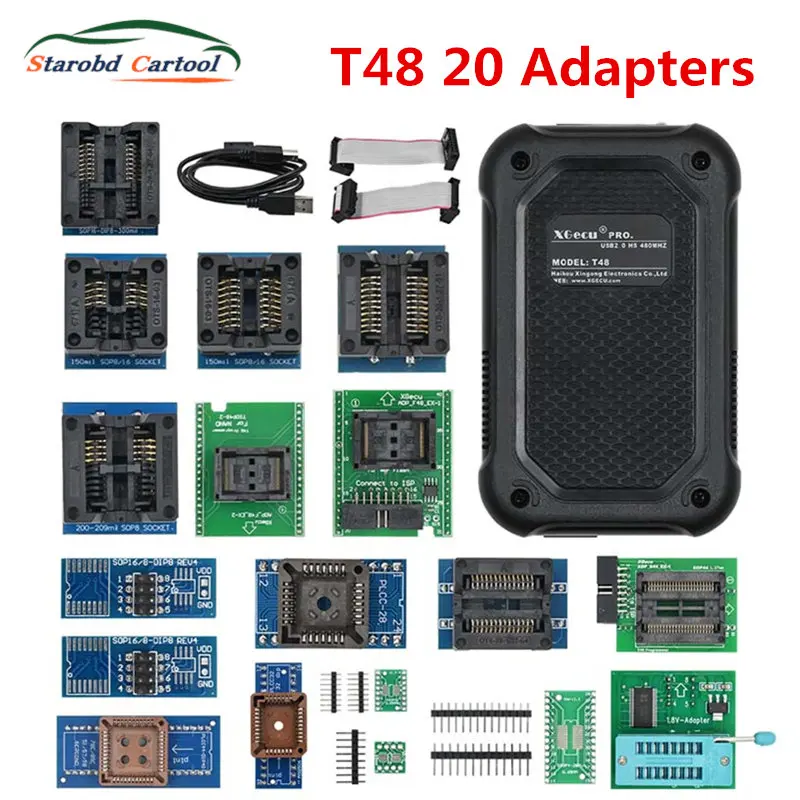 XGecu T48 [TL866-3G] Programmer Support 34000+ ICs For EPROM/MCU/SPI/Nor/NAND Flash/EMMC/ IC TESTER TL866CS TL866II Replacement