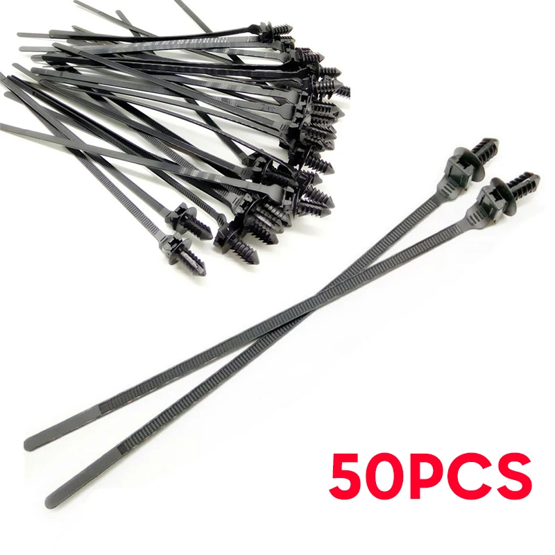 Nylon Cable Ties Wear-resistance Fastener Bundle Parts Pipe Push Clips Released Zip Straps 185mm Accessories Nylon New