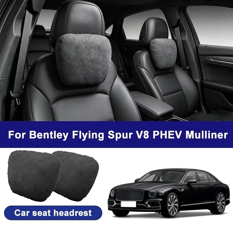 

For Bentley Flying Spur V8 PHEV Mulliner car headrests, soft universal adjustable car seat pillows, car neck pillow cushions