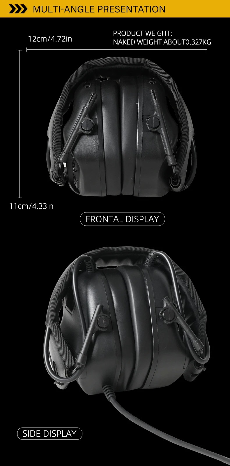 BOOIU 5세대 칩 헤드셋 전술 통신 이어폰 소음 감소 없음 신모델 헤드웨어 전술 헤드폰