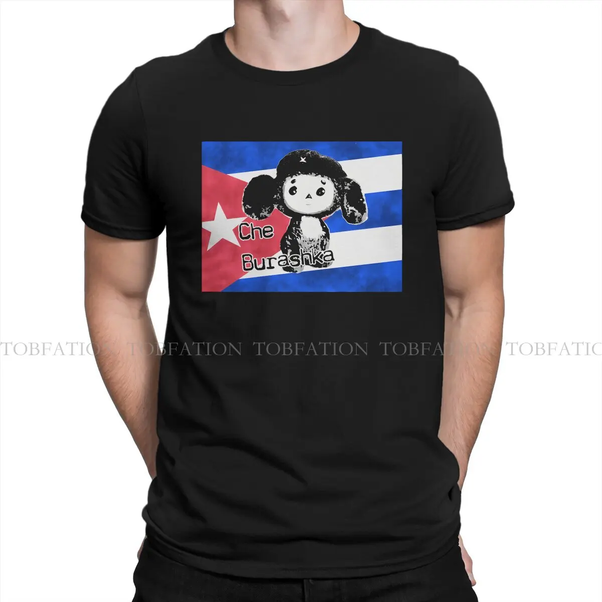 Cheburashka Che Burashka T Shirt Classic Graphic Tshirt Oversized O-Neck  Men Clothing