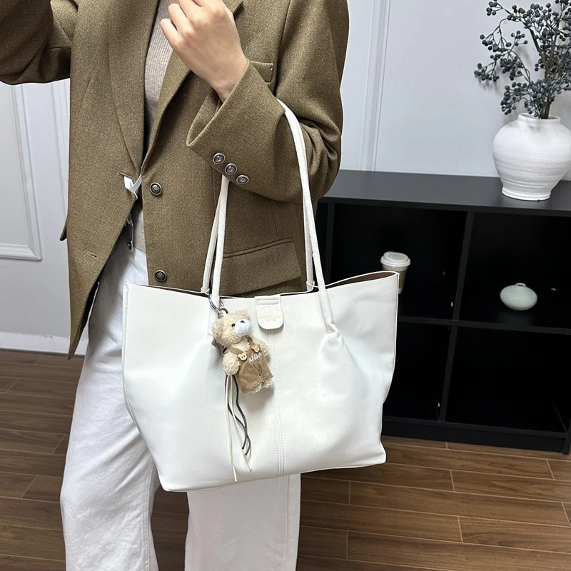 

Luxury Women High End Fashion Leather Tote Bag Elegant Daily Shoulder Handbag Classic Crossbody