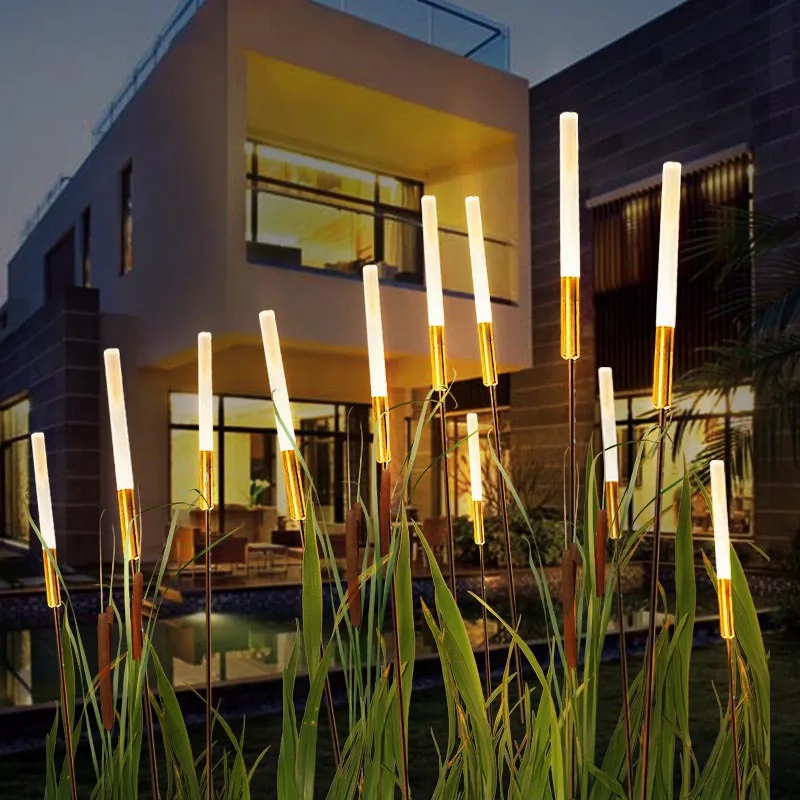 

Солнечные тростниковые фонари, уличные водонепроницаемые садовые фонари, уличные пейзажные фонари, декоративные фонари, парковые фонари для газонов