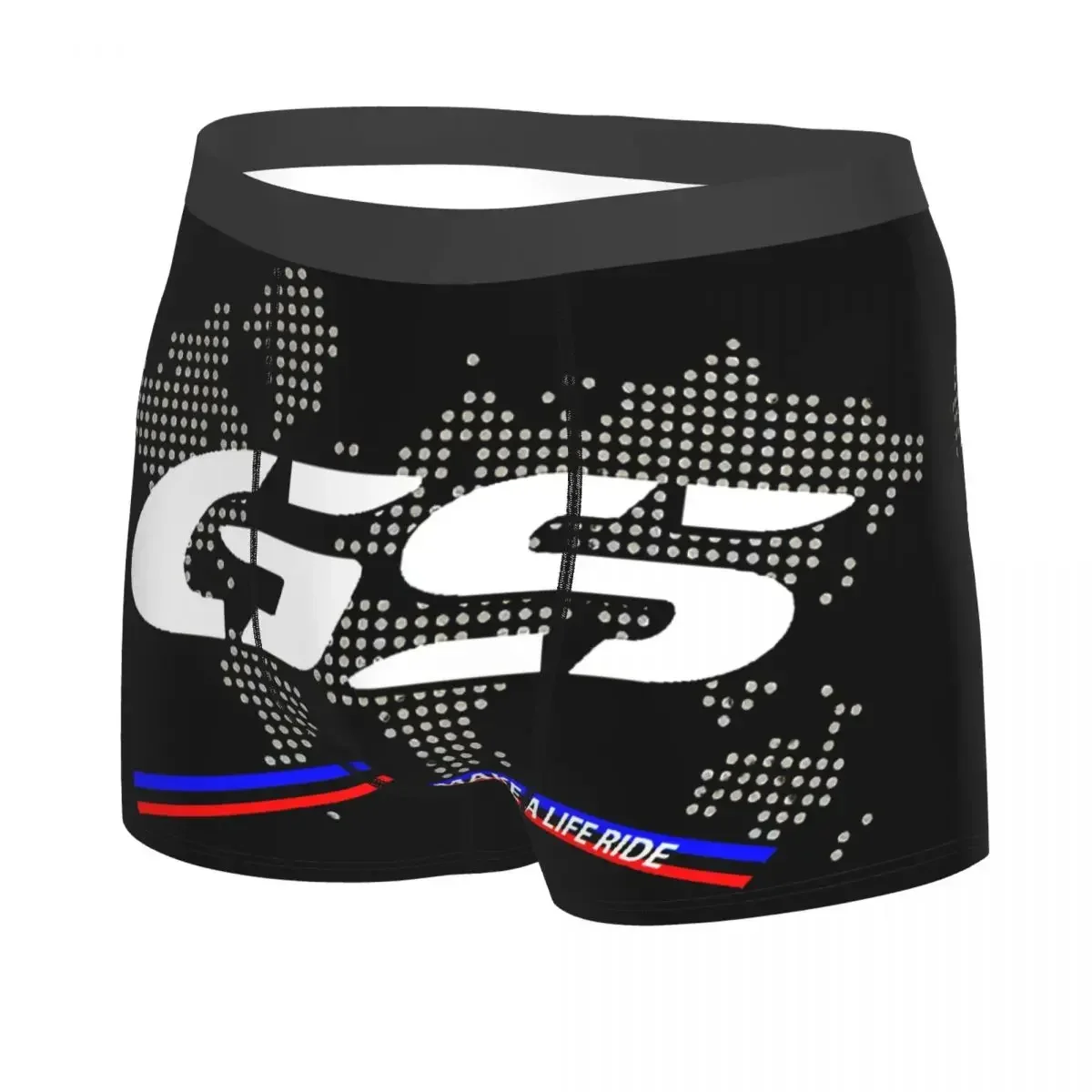 Cool GS Map Motorcycle Adventure Boxers Shorts Panties Men's Underpants Breathable Endurance Briefs Underwear