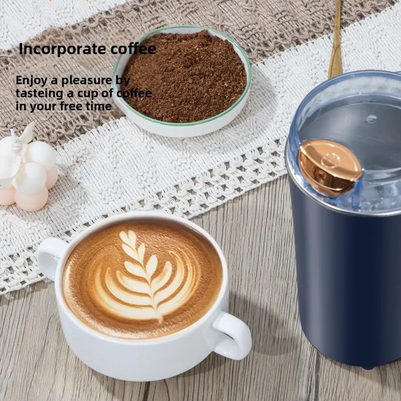 Nueva pequeña máquina rectificadora eléctrica, molinillo de granos, molinillo de café, nueces de acero inoxidable, molinillo de granos, hierbas para cocina