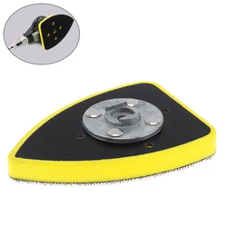 4 Hole Triangle Sanding Pads Self-adhesive Backing Triangular Sander Grinding/Polishing Pad for Pneumatic Sanders/ Air Polishers