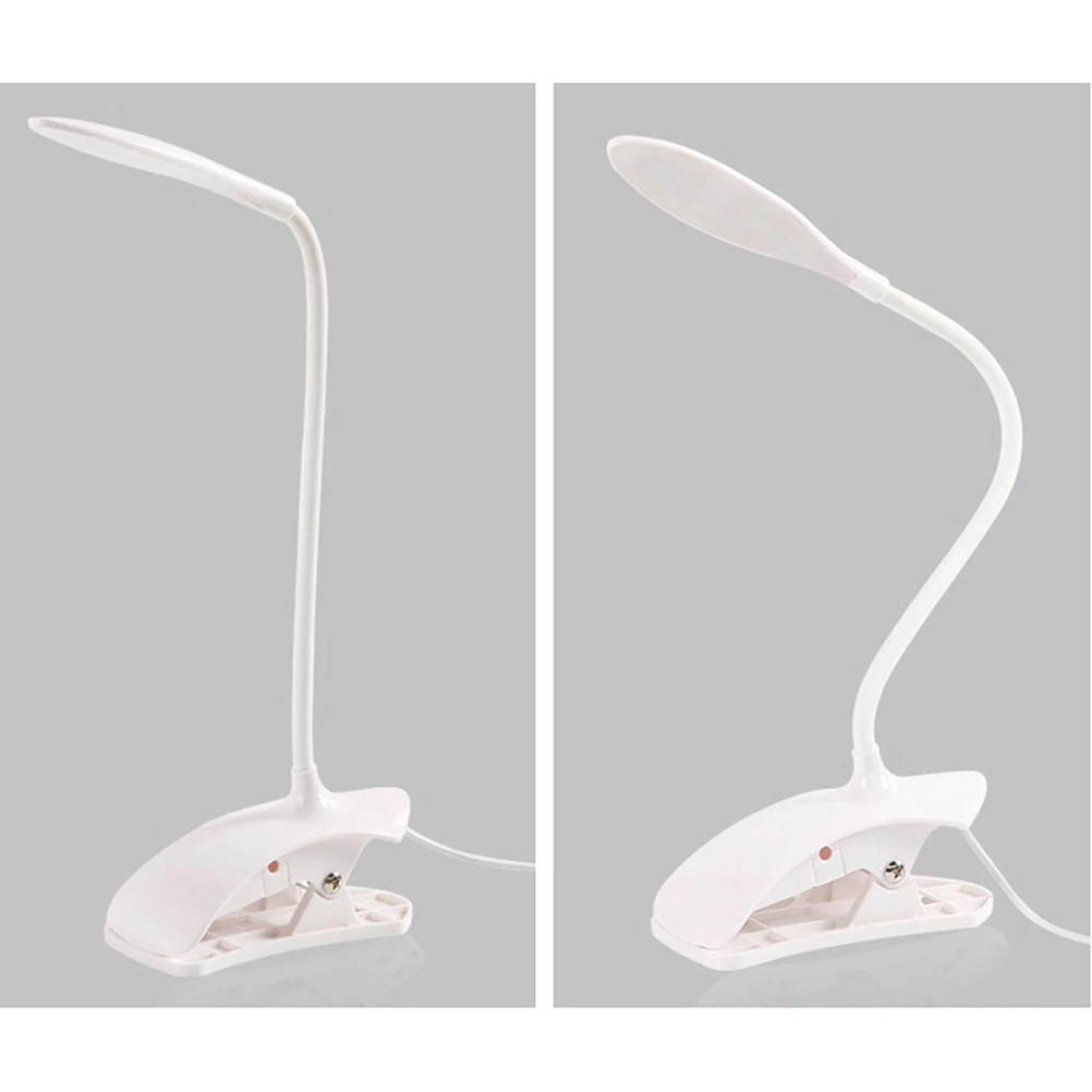 

LED Desk Lamp Eye Protection Table Light for Study Reading Bedroom Living Room Flexible Neck USB Powered Mini Size