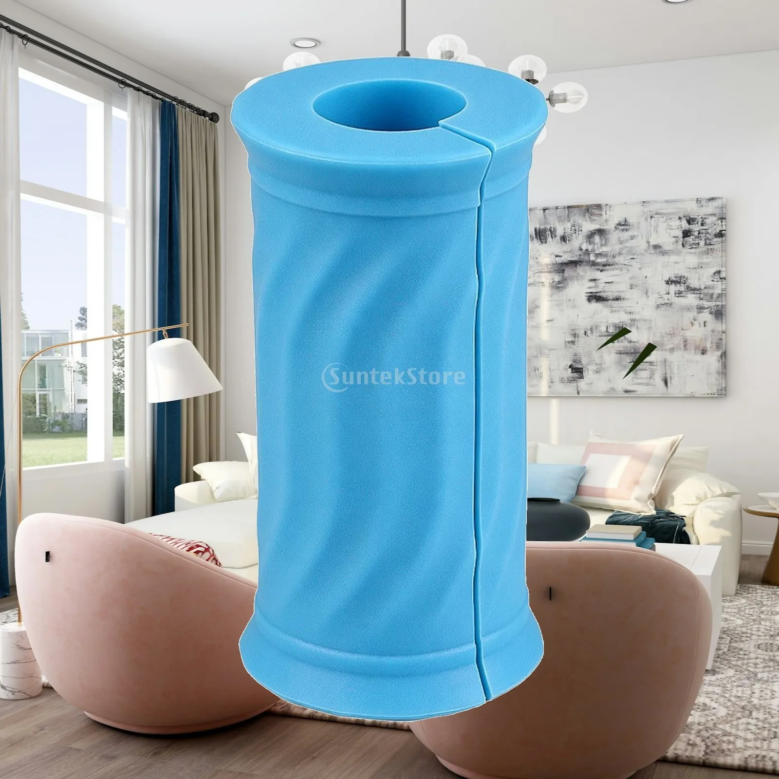 Durable Silicone Dumbbell Handle Sleeve for Strength Training Bar Grip Exercise Gear with Wavy Texture