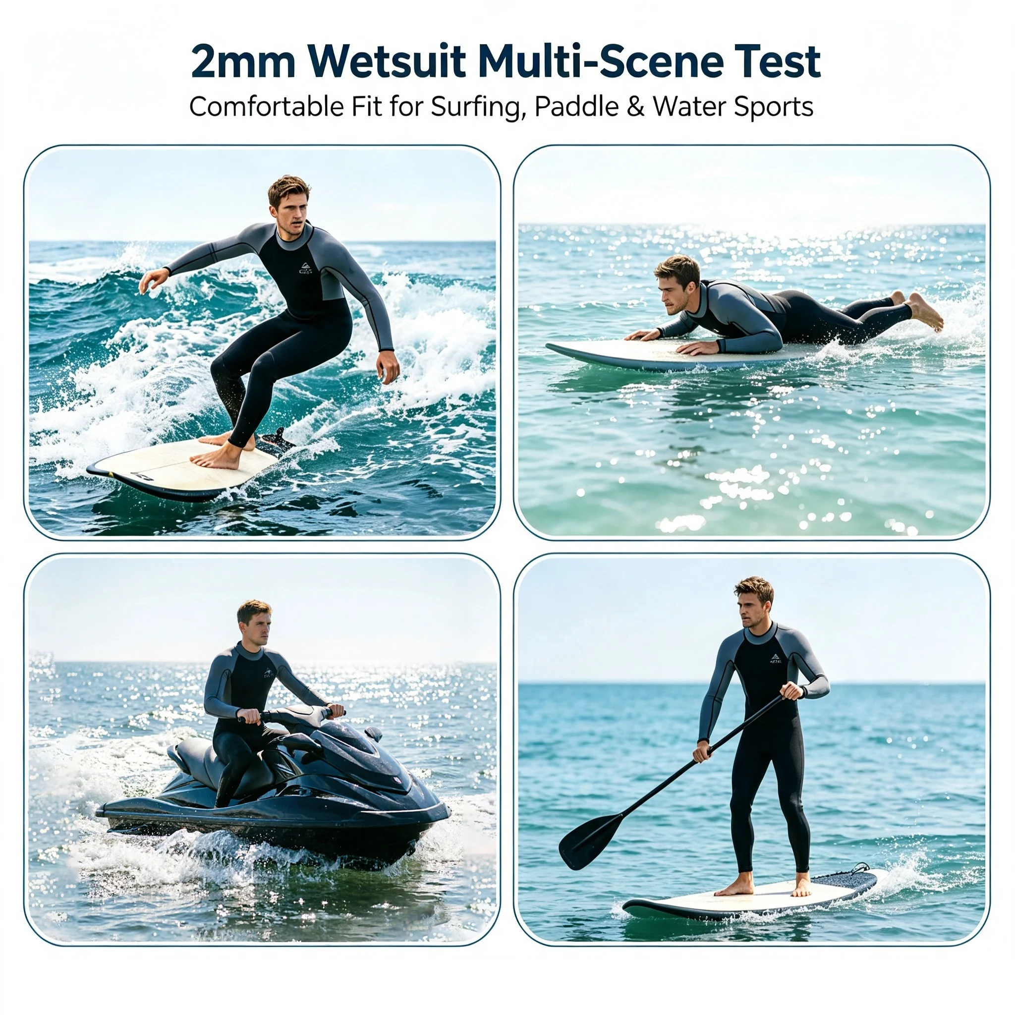Wetsuits 2mm Neoprene Diving Surfing Suits Snorkeling Kayaking Spearfishing Freediving Swimming Full Body Thermal Ke