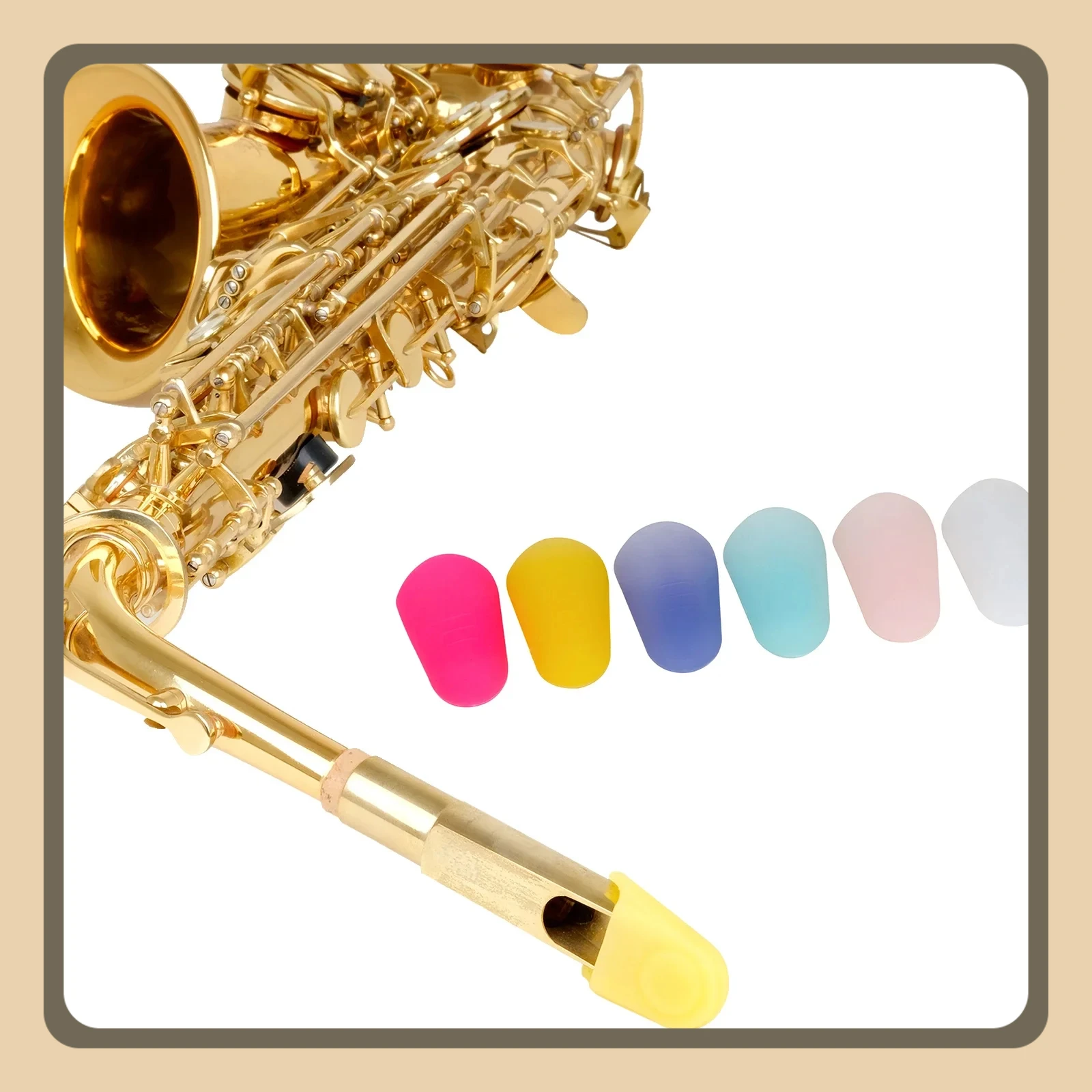 الساكسفون المعبرة غطاء غطاء سيليكون حماية الكلارينيت ساكس المعبرة غطاء رأس واقية آلات النفخ الموسيقية التبعي #1