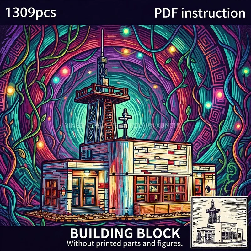 Set de Construcción de Base Espacial DIY, Bloques de Construcción Creativos, Juguete para 247784 moc