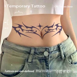 Tatuaje falso a prueba de agua para mujer, tatuajes temporales de medio brazo, pegatina de jugo de hierbas, regalo Punk, venta al por mayor