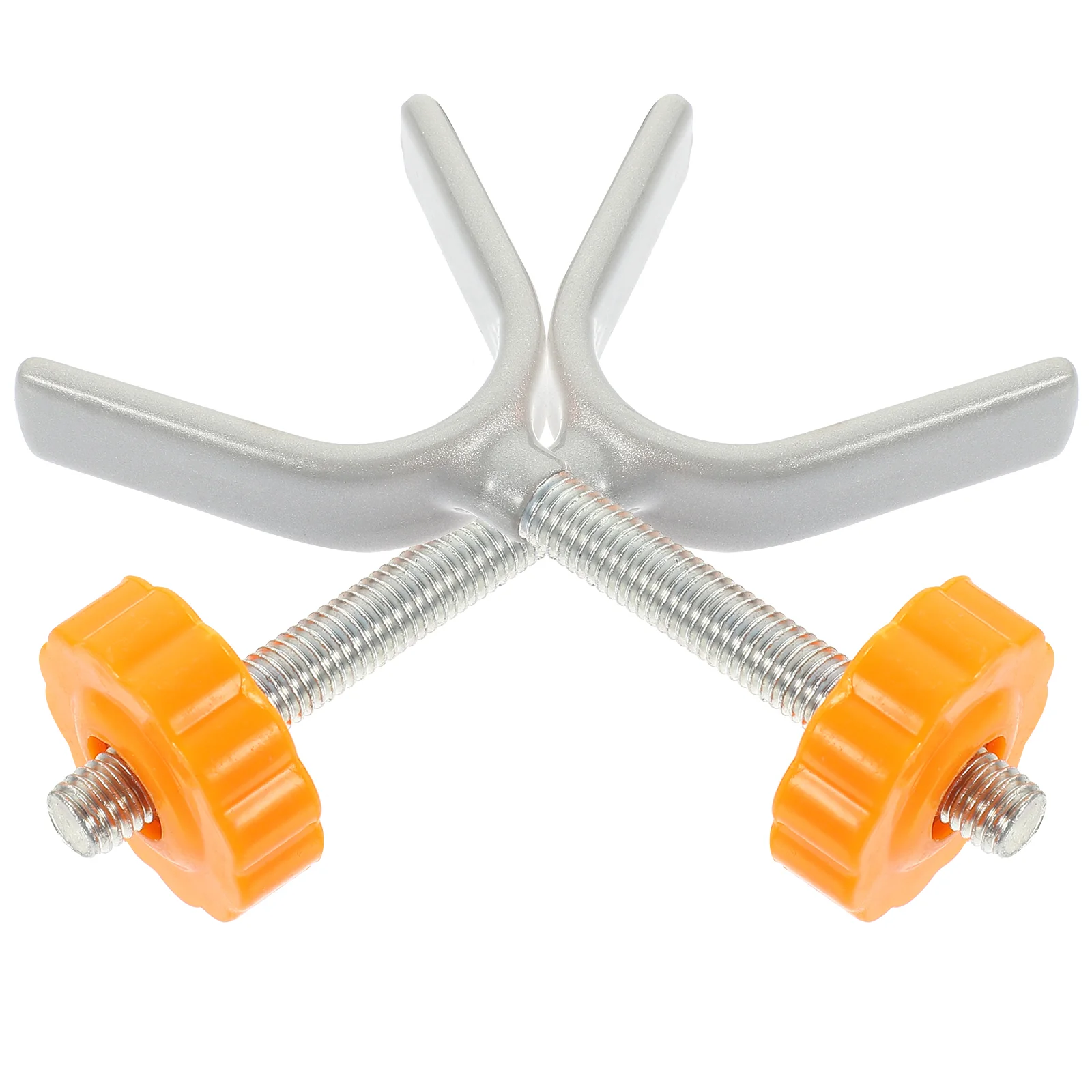 2 Pcs Bolts Y-shaped Gate Adaptors Connector for Stair Fence Pet Fitting Guardrail Silver Y-type Fittings