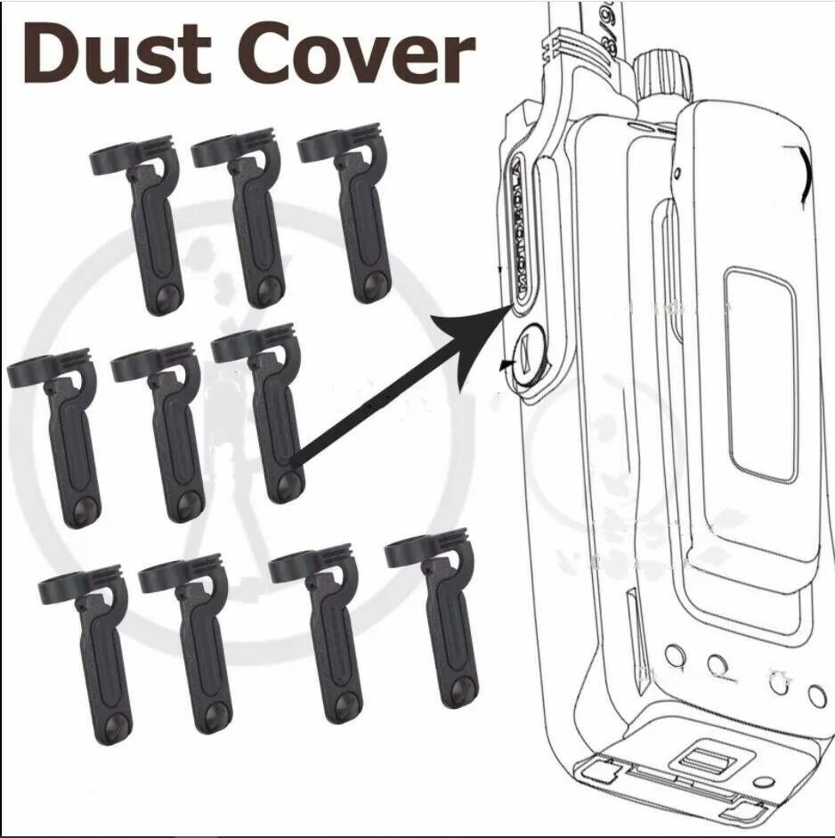 

Walkie Talkie 1571477L01 Lot10 Side Connector Dust Cover For XPR6350 XPR6380 XPR6100 XPR6300 Handheld Two Way Radio
