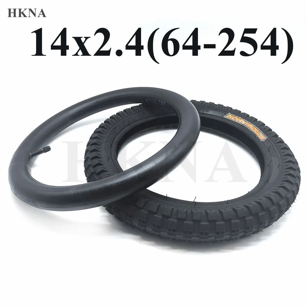 Hot sale 14 Inch Bicycle Tyre 14x2.4(64-254) Inner and Outer Tire for Kids Bike Children\'s Bicycle Parts