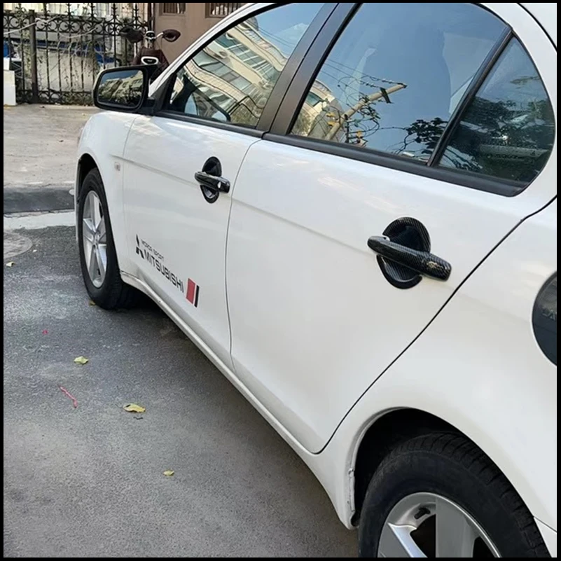 

FOR Mitsubishi Lancer EX EVO Sedan 2009-2015 Door Handle Bowl Cup COVER Decorate TRIM Car Styling Auto Parts Accessories