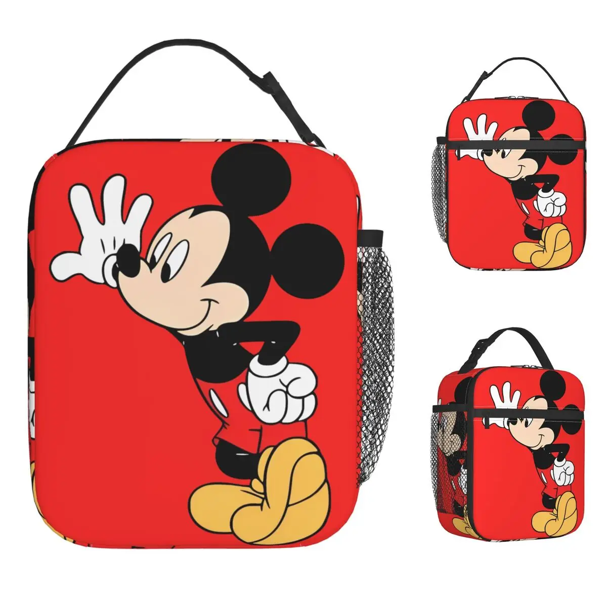 

Mickey Mouse Animation Television Lunch Bag Cartoon Comic Lunch Box For Men Aesthetic Print Thermal Lunch Bags Oxford Cooler Bag