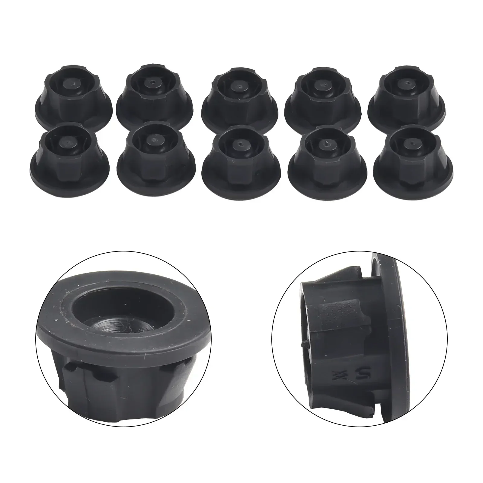 10Pcs Car Engine Cover Trim ABS Mount Grommet Bush Bump Stopper For MERCEDES  6420940785 Auto Engine Cap Grommets