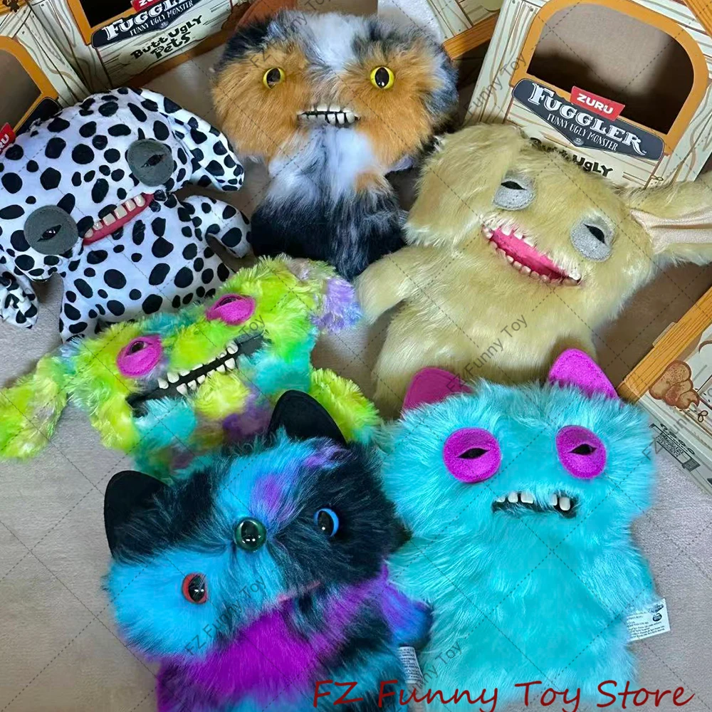 

Fuggler Butt Ugly Pet Monster Original Plush Doll REEK-O MR. BUTTON CHEEZEE Monster Reindeer Snowman Gingerbread Christmas Gift