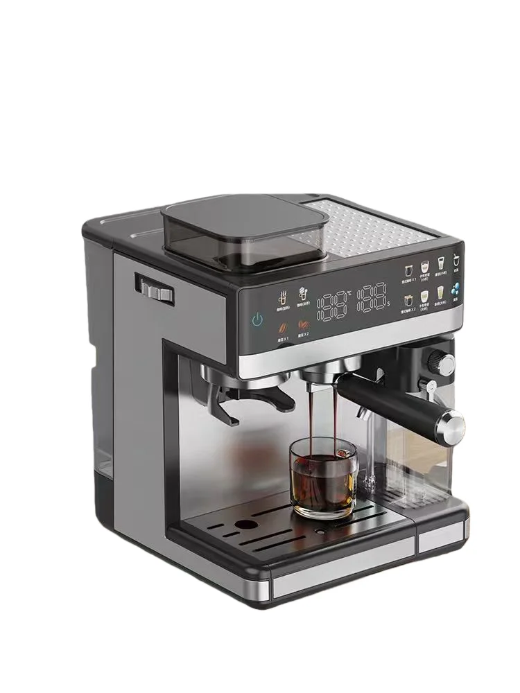 Hotel-Grade 3-in-1 Professional Espresso Machine - Touch Screen Coffee Maker with Built-in Grinder (Electric Cafetera)