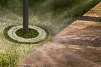 

Solar powered outdoor garden light for patio lawn and terrace