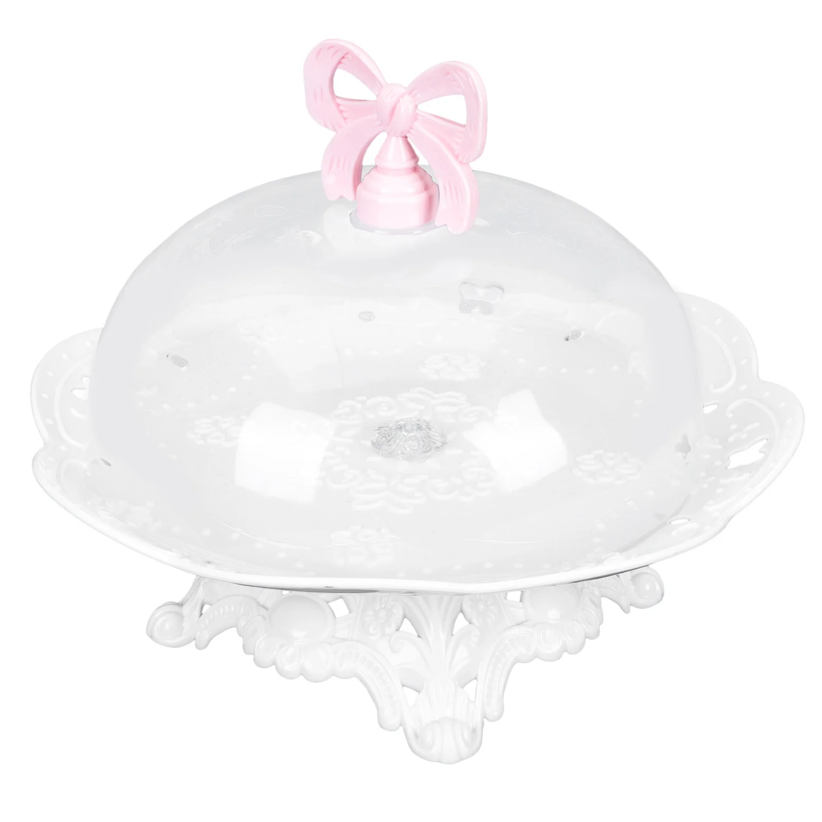 

1Set Dessert Stand ABS Tray High Cake Serving Plate Fruit Dish for Party Wedding Picnic Outdoor High Base Snacks Dish