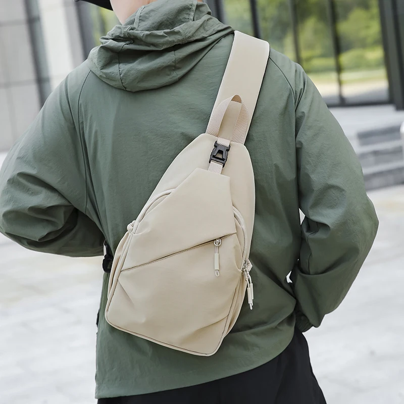 Unisex Große Kapazität Brusttasche Lässige Reise Wasserdichte Einzelschultertasche Einfache Multifunktionale Umhängetasche – Detail 34