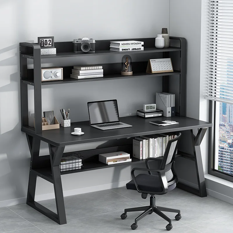High Quality Modern Simplicity All-in-One Office Executive Desk Multi-Layer Wooden Storage Furniture Designpromote sales