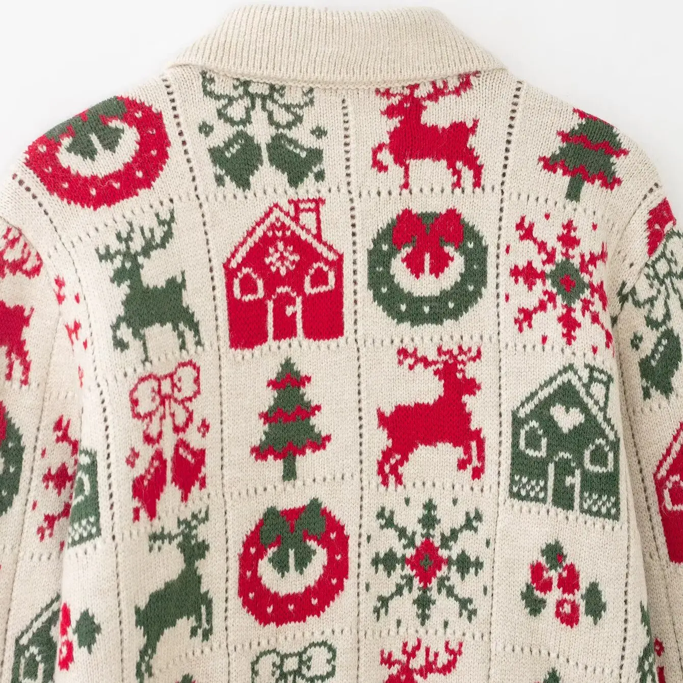 Jaet de punto con motivo de Cisas Faionable KASLEAD para mujer, cárdigan largo abierto de fibra de poliéster con patrón Le